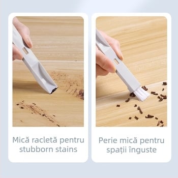 Perie de păr pentru animale Ming tong din plastic, pentru pisici și câini, curăță părul de mobilier și covoare.