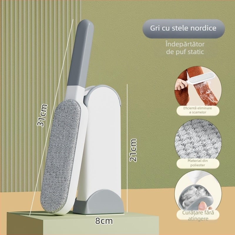 Qiwang rolă plastică pentru îndepărtarea scamelor de pe haine — design modern minimalist, elimină părul și scamele