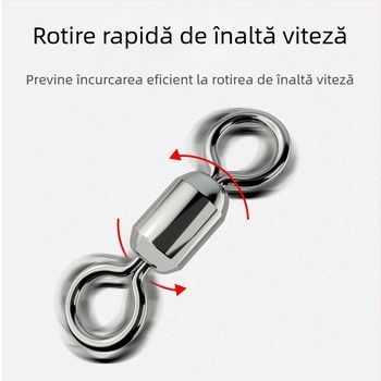 Conector inelar în formă de 8 pentru pescuit – oțel inoxidabil, marcă A Little Red, origine China