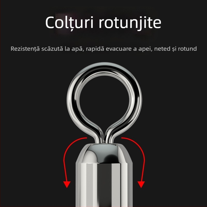 Conector inelar în formă de 8 pentru pescuit – oțel inoxidabil, marcă A Little Red, origine China