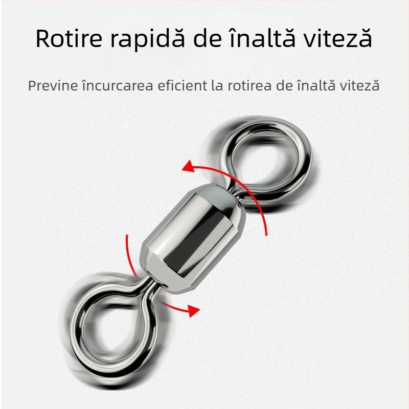 Conector inelar în formă de 8 pentru pescuit – oțel inoxidabil, marcă A Little Red, origine China