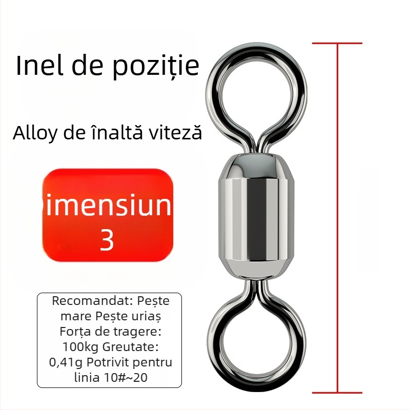 Conector inelar în formă de 8 pentru pescuit – oțel inoxidabil, marcă A Little Red, origine China