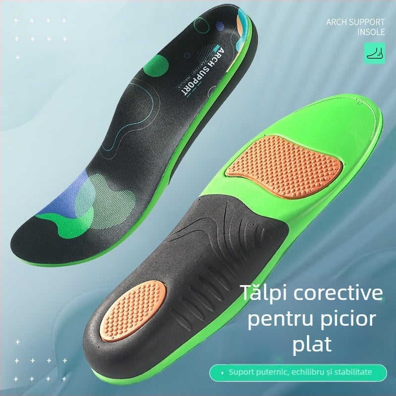 Tălpi ortopedice cu suport pentru arc, material EVA, model 240406, lungime întreagă