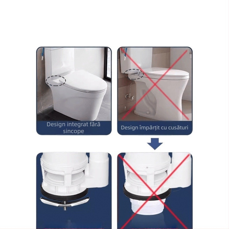 Accesorii rezervor WC - Valvă de apă, Buton de clătire, Compatibilitate universală, Ambalaj blister, Serviciu de instalare