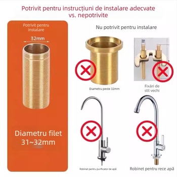 Suport pentru robinet de bucătărie din oțel inoxidabil, montaj rapid, piuliță de fixare anti-slăbire, utilizare directă, stil modern minimalist