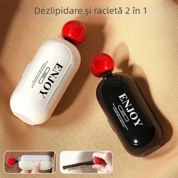 Îndepărtător de scame 2-în-1 cu capac anti-praf și design lavabil — Material: ABS + cauciuc moale; Origine: Zhejiang; Lansare: Toamnă 2024; Stil: Lux ușor