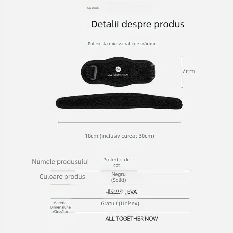 Manșon pentru cot cu compresie reglabilă – bumbac-nailon, pentru adulți, sporturi în aer liber