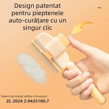 Pieptene cu ace pentru pisici și câini, îndepărtarea părului — din plastic, marcă privată
