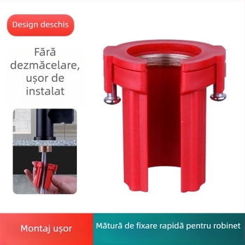 Piuliță de montaj pentru robinetul bucătăriei — anti-slăbire, ABS material, montaj în spirală