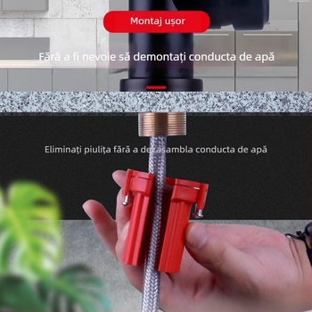 Piuliță de montaj pentru robinetul bucătăriei — anti-slăbire, ABS material, montaj în spirală