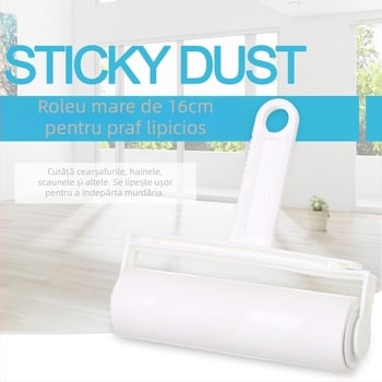 Rulou lipicios pentru îndepărtarea părului cu hârtie de praf în 60 straturi, nucleu înlocuibil, ruptură oblică