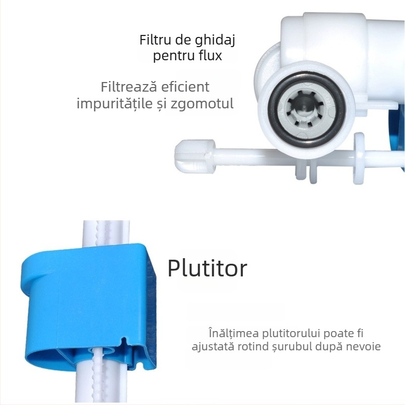 Supapă laterală de alimentare cu apă pentru toaletă — plastic, turnare prin injecție, design modern