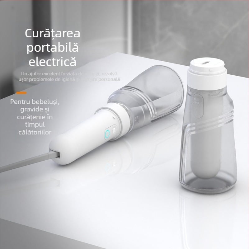 Bidet electric portabil pentru femei, utilizare manuală, clasă medicală, ABS+PC+silicon