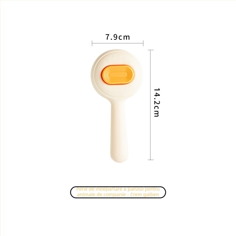 Perie de îngrijire pentru pisici și câini pentru descurcarea și îndepărtarea părului, perie rotundă pentru blana animalelor de companie (Material: plastic; Cod produs: TQ-CW-093; Aplicabil: Universal)