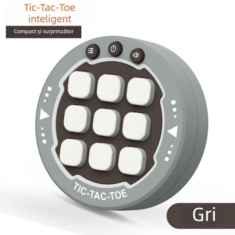 Joc de masă tic-tac-toe cu AI pentru copii între 4 și 6 ani, construcție din plastic, marcă JR, dezvoltă abilități cognitive.