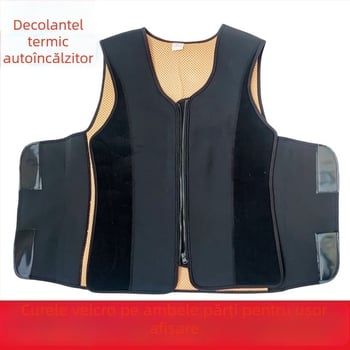 Bandă talie cu încălzire proprie din turmalin, încălzitor pentru spate, terapie magnetică pentru adulți, poliester