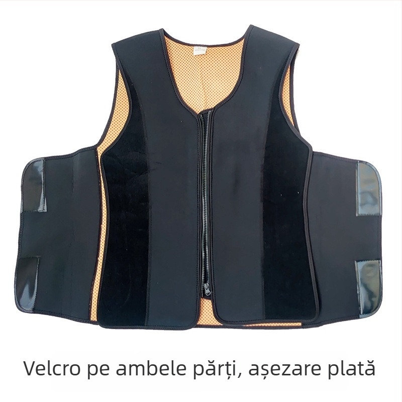 Bandă talie cu încălzire proprie din turmalin, încălzitor pentru spate, terapie magnetică pentru adulți, poliester