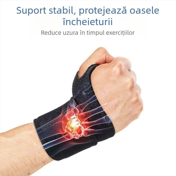 Protecție pentru încheietura mâinii pentru baschet, cu protecție a tecii tendonului, material respirabil ce absoarbe transpirația, suport pentru încheietură pentru adulți