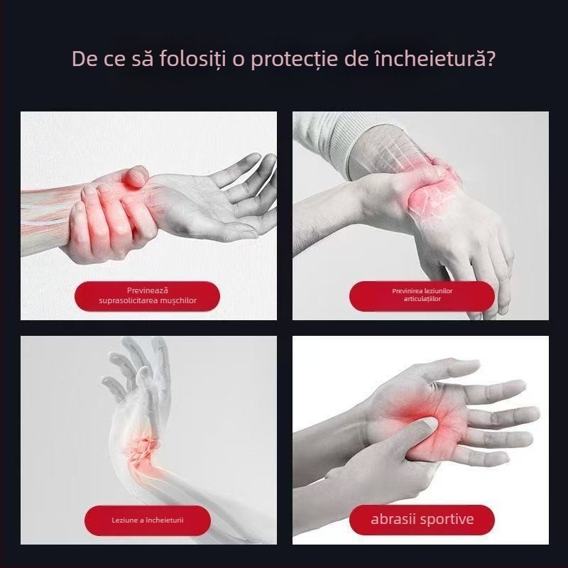 Protecție pentru încheietura mâinii pentru baschet, cu protecție a tecii tendonului, material respirabil ce absoarbe transpirația, suport pentru încheietură pentru adulți