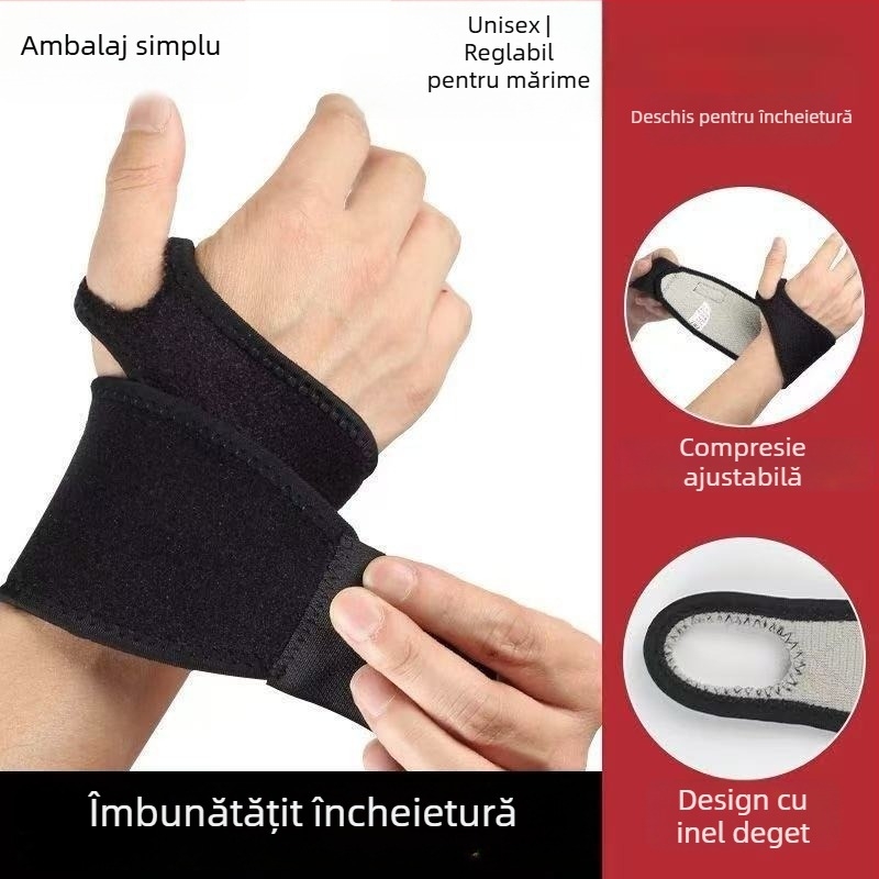 Protecție pentru încheietura mâinii pentru baschet, cu protecție a tecii tendonului, material respirabil ce absoarbe transpirația, suport pentru încheietură pentru adulți