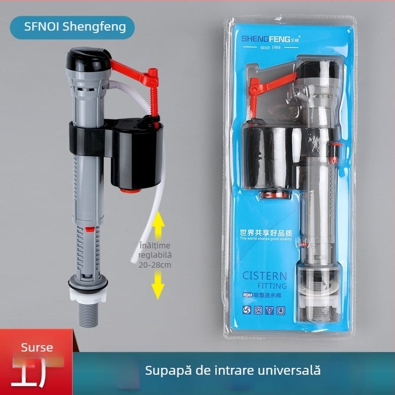 Supapă de alimentare pentru toaletă cu plutitor | material: POM | marcă: Shengfeng Zhongsu | montaj direct | stil modern minimalist