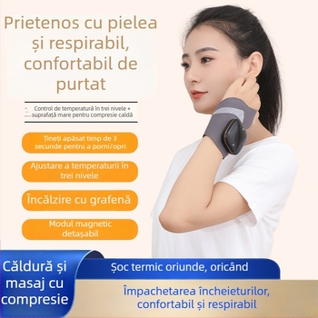 Brățară încălzire pentru încheietură cu încălzire grafen și control inteligent al temperaturii (fibră de poliester; pentru mâini)