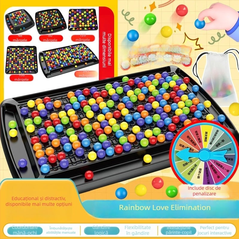 Joc de puzzle de birou din plastic, marca Youlecong, pentru copii 4–6 ani, dezvoltă coordonarea mână-ochi și abilitățile cognitive, interactiv cu părinții