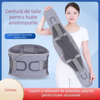 Bandă lombară de protecție, poliester, universală, pentru yoga