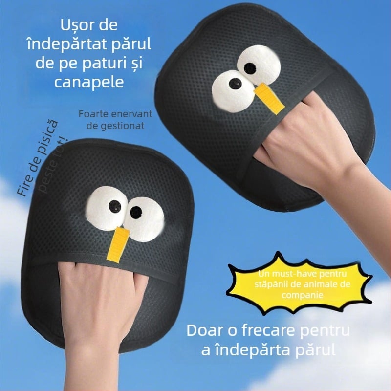 Mănușă electrostatică de îndepărtare a părului pentru pisici și câini, material textil, fără import, nu este cadou, zonă principală de vânzări: Altele