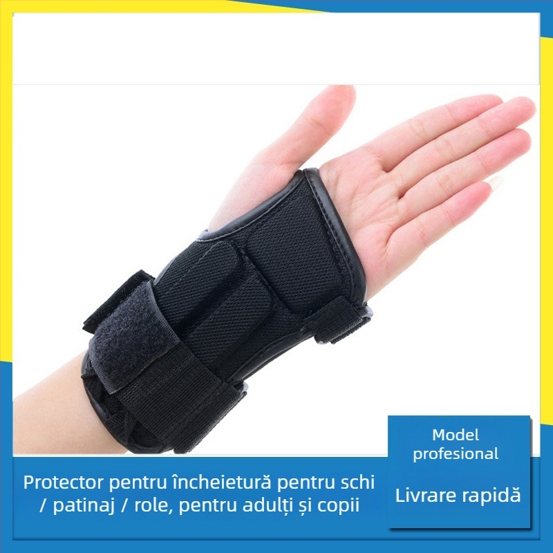 Protecții pentru încheieturi și palme la schi, material burete, pentru copii, sporturi pe placă simplă și dublă, Brand Boss