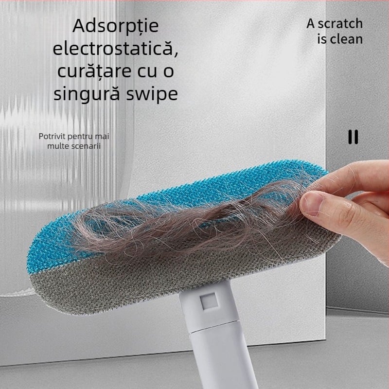 Perie pentru îndepărtarea părului de la animale de companie pentru pisici cu blană scurtă – cap de perie arcuit, pentru curățarea covoarelor, canapele și paturilor