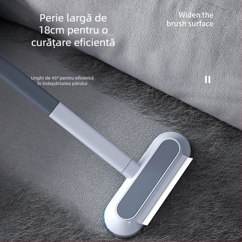 Perie pentru îndepărtarea părului de la animale de companie pentru pisici cu blană scurtă – cap de perie arcuit, pentru curățarea covoarelor, canapele și paturilor