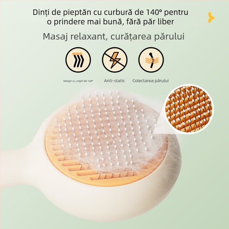 Hawoo/Haowo perie de îngrijire a blănii pentru pisici și câini, material PP, uz general