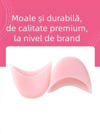 Acoperire din silicon pentru degetul de balet cu orificii de aer bidirecționale și protecție a degetului