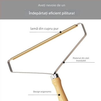 Instrument manual de îndepărtare a părului de pe haine și de pe blana animalelor de companie – plastic, lansare toamna 2024, design modern minimalist, îndepărtare păr
