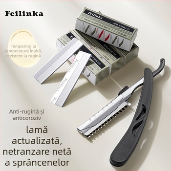 Feilinka Set de lame pentru sprâncene – instrument de conturare a sprâncenelor din oțel inoxidabil, uz general