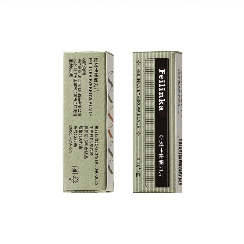 Feilinka Set de lame pentru sprâncene – instrument de conturare a sprâncenelor din oțel inoxidabil, uz general