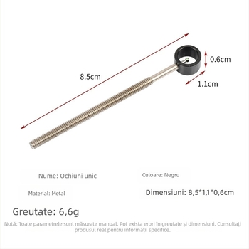 Cap de vizor din oțel pentru arc recurve – accesoriu de ochire, cap de înlocuire