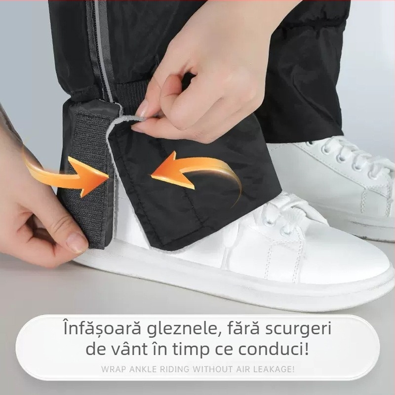 Genunchiere pentru vehicule electrice – model de iarnă, protecție împotriva vântului, impermeabil, anticold și cald; grozave; pentru ciclism, livrare și mers cu motocicleta; adulți, primăvara 2025