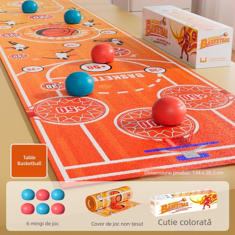 Joc de curling pe masă pentru copii — Interactiv pentru doi, educațional, din plastic, pentru interior