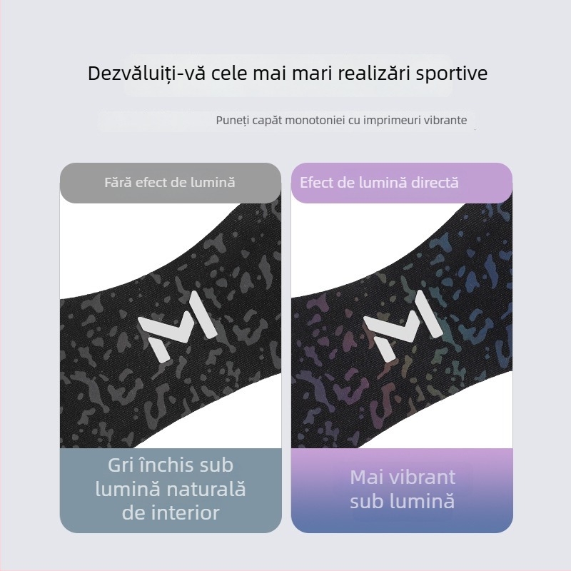 Genunchieră cu curea patelară, absorbție a șocurilor din silicon, presiune reglabilă, ușoară sub 100 g, potrivire universală