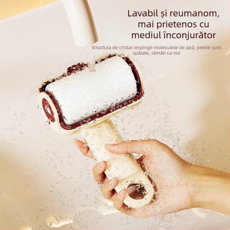 Rola de îndepărtare a părului – Rulou lavabil pentru păr, adeziv puternic, construcție din plastic, lansare în 2025, stil lux ușor