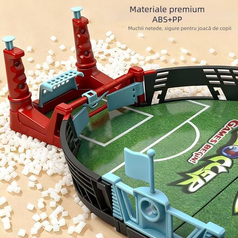 Joc de fotbal pe masă pentru doi – joc educațional de tip tabletop pentru copii 7–14 ani, din plastic.