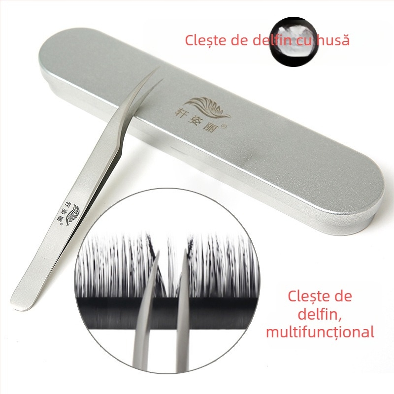 Clește pentru gene – precizie înaltă pentru grafting, clipsă delfin, unelte metalice în set