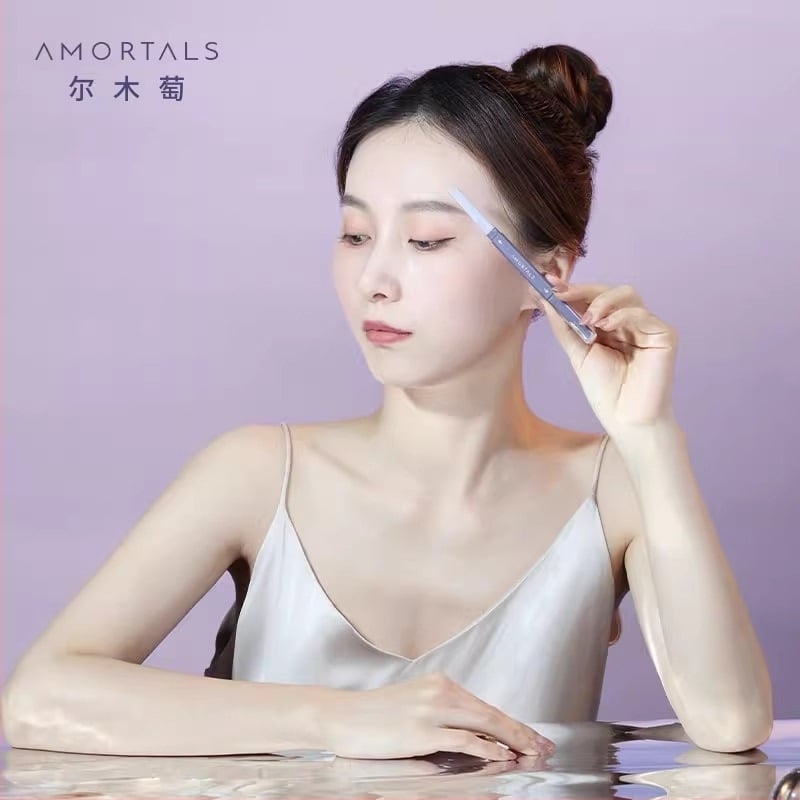 Amortals Trimmer pentru sprâncene – Plastic, Design sigur, pentru bărbați și femei, Set pentru începători