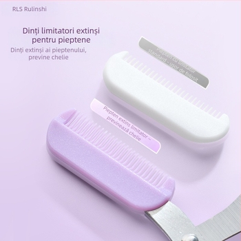 Set de cinci unelte pentru sprânene din oțel inox: lamă pentru sprânene, foarfecă pentru sprânene, clips pentru sprânene