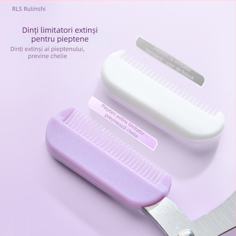 Set de cinci unelte pentru sprânene din oțel inox: lamă pentru sprânene, foarfecă pentru sprânene, clips pentru sprânene