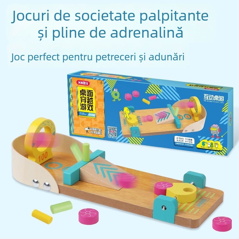 Mimizhi Play Joc de masă din lemn cu lovire de mingilor – relaxare în interior