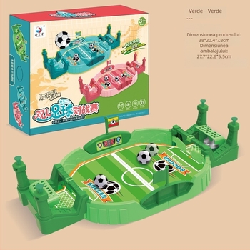Fotbal de masă pentru copii – joc pentru doi, interactiv părinte-copil, educațional, din plastic, pentru 4–6 ani