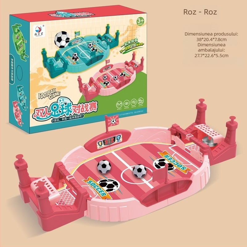 Fotbal de masă pentru copii – joc pentru doi, interactiv părinte-copil, educațional, din plastic, pentru 4–6 ani